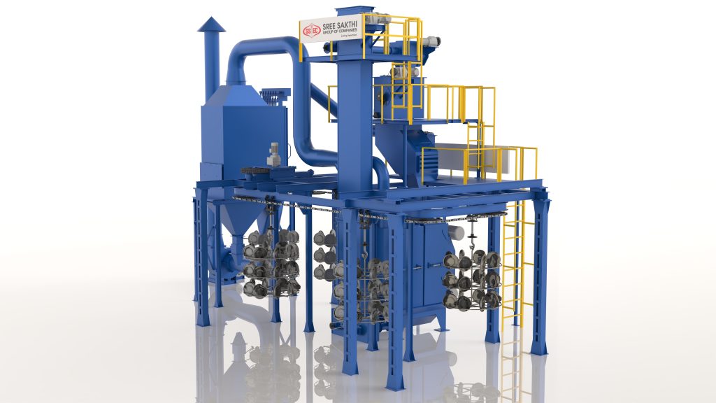 Pitless Hanger type shot blasting machine - Sree Sakthi